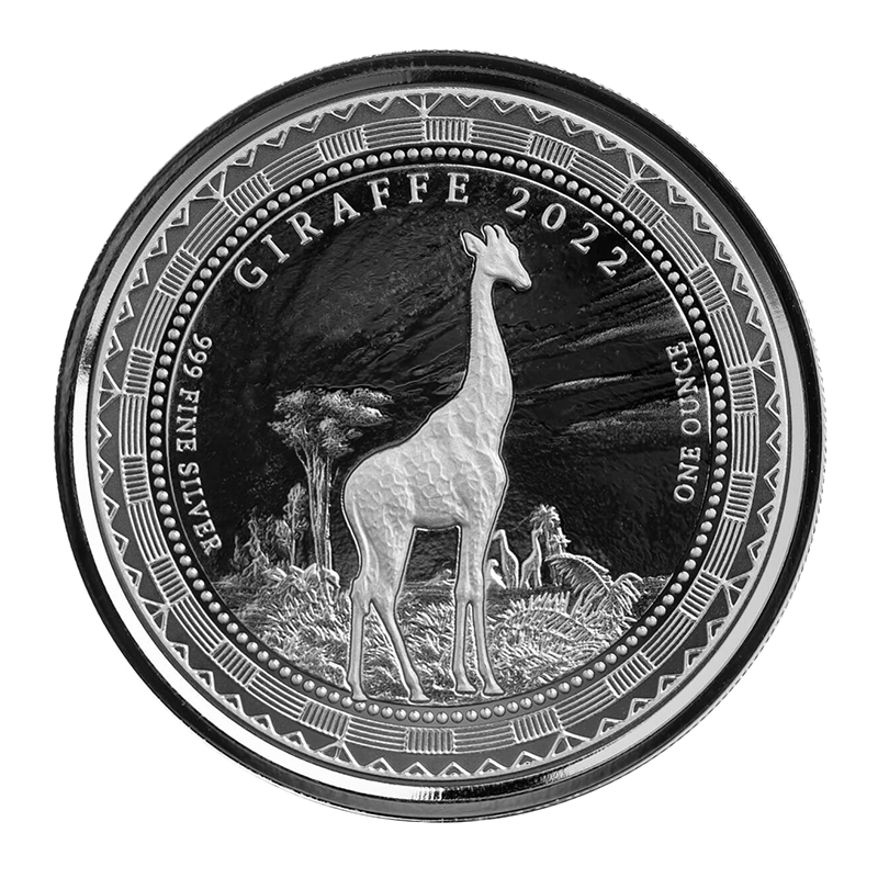 Image pour Pièce d’argent de 1 oz, Guinée équatoriale – Girafe (2022) à partir de Métaux précieux TD